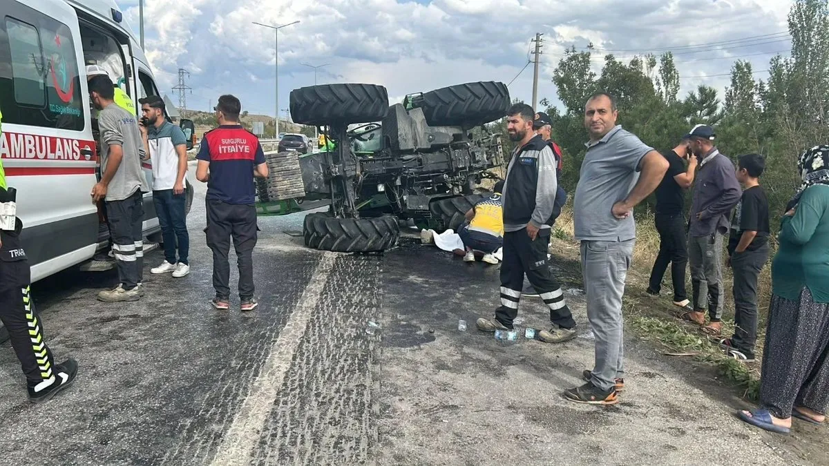 Çorum’da traktör devrildi: 1 ölü, 1 yaralı