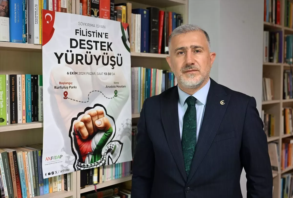 Filistin’e Destek Yürüyüşü Ankara’da