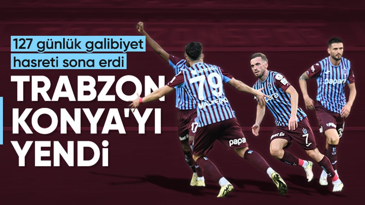 Trabzonspor’un galibiyet hasreti sona erdi